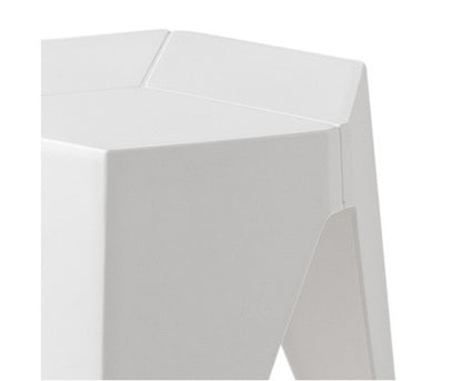 ASTRID (SET OF 2) PLASTIC STACKING STOOLS - WHITE