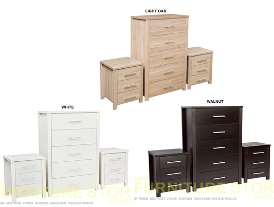 Amazing 3 Piece Chest Set (5+3+3) Collection - Assorted Colours