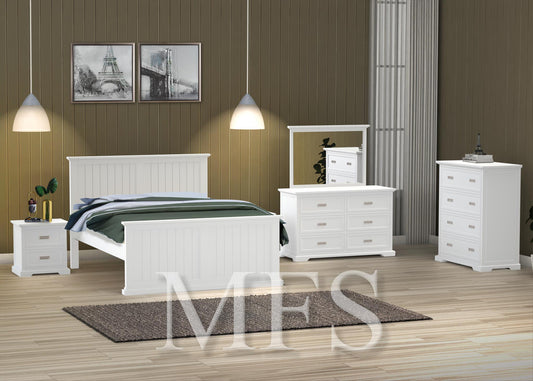 KING HAMPTONS BED FRAME - ASSORTED COLOURS