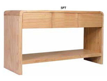 ANDRE (AUSSIE MADE) HALL/CONSOLE TABLE - FULLY TASSIE OAK - ASSORTED COLOURS - STARTING FROM $1799
