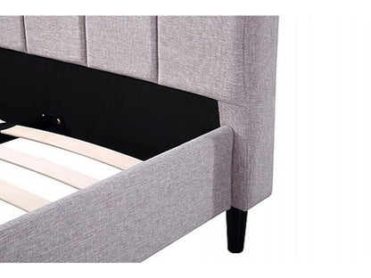 KING ANTARES DELUXE FABRIC BED FRAME - BEIGE