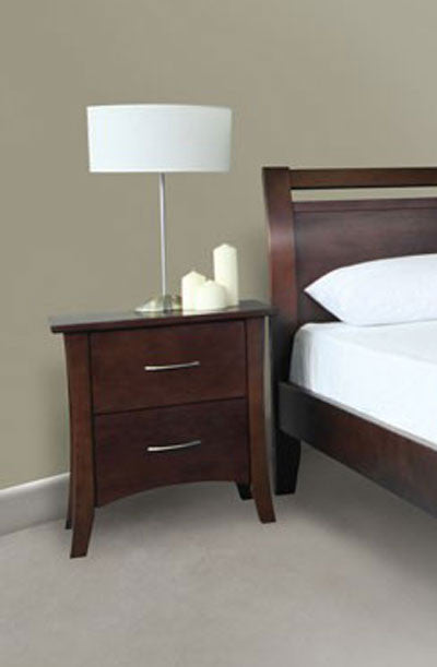 SAVANNAH BT-SHO(2) (MODEL 19-15-8-15) 2 DRAWER BEDSIDE - WALNUT