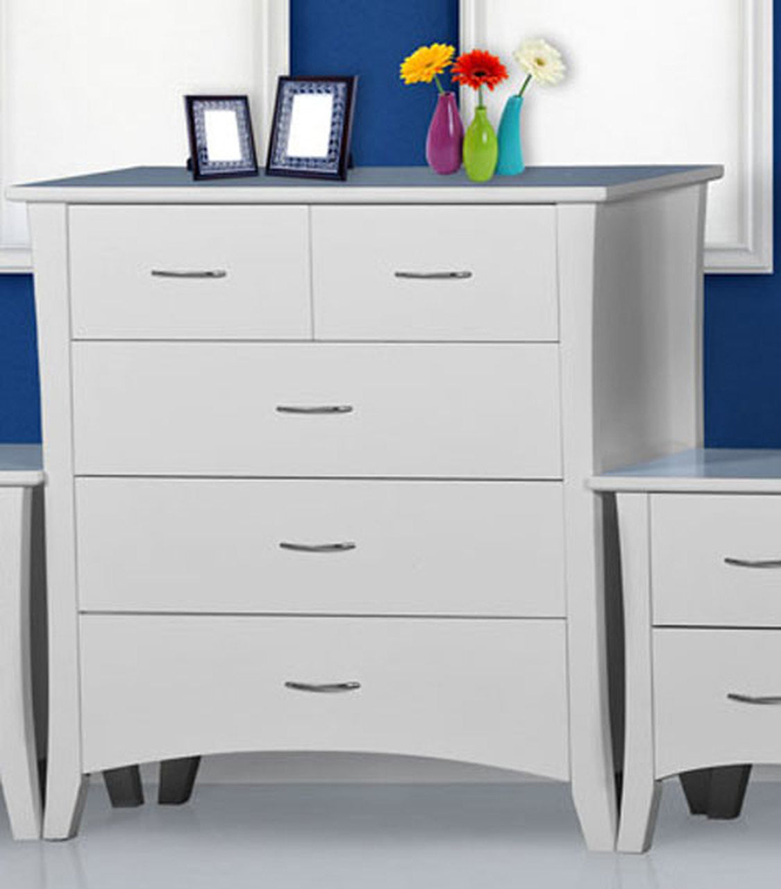 Savannah 3 Piece Chest Set (5+2+2) - White