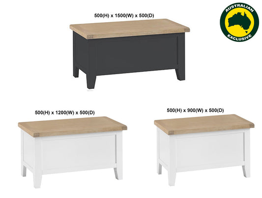 Arbetta (AUSSIE MADE) Blanket Box Collection - Assorted Painted / Stained Colours