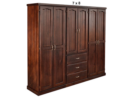 EMPIRE (AUSSIE MADE) MULTIROBE WITH 6 DOORS / 3 DRAWERS COLLECTION - ASSORTED STAINED COLOURS - STARTING FROM $2499