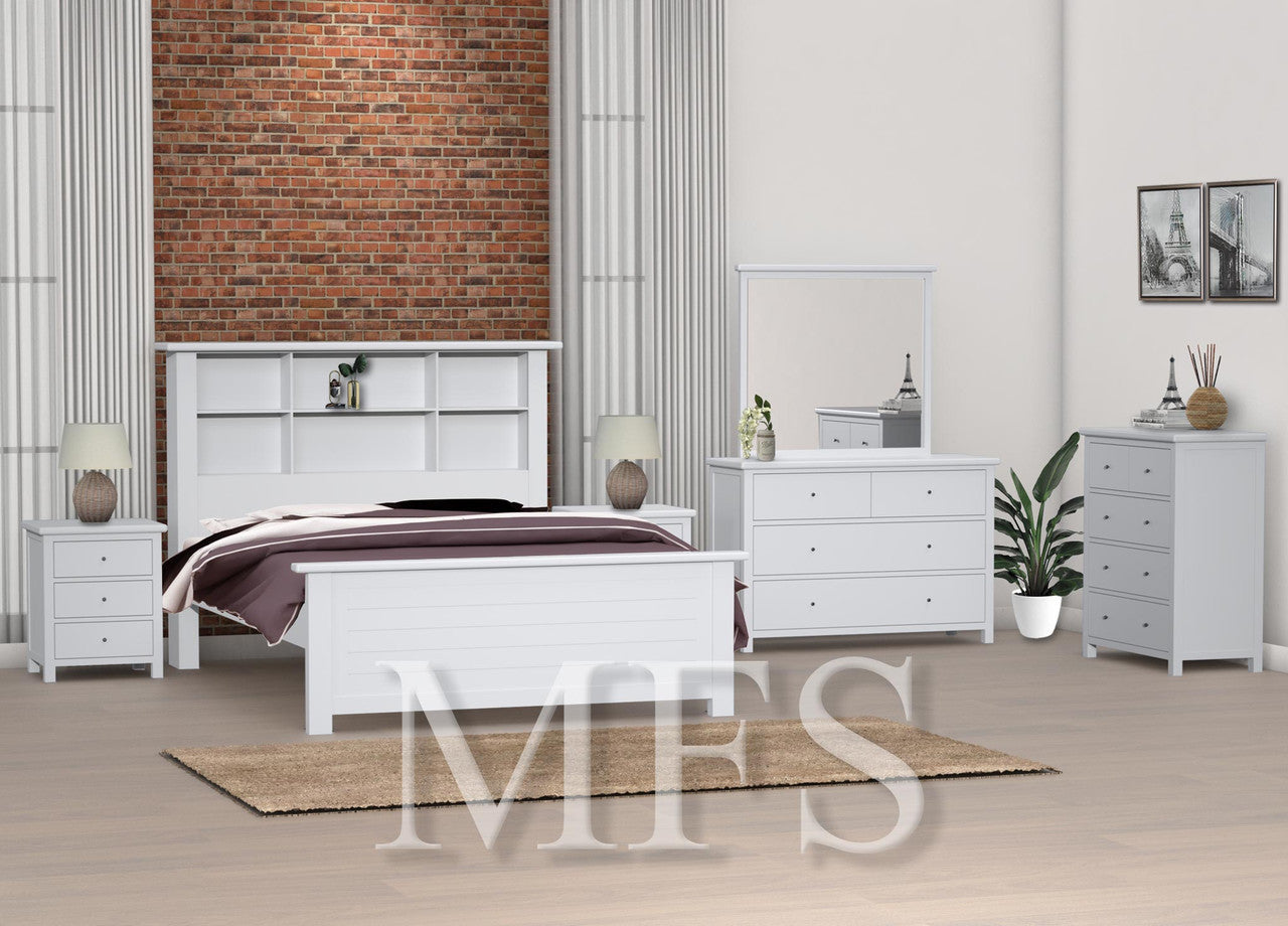 King Damion (CUSTOM MADE) 6 Piece (THE LOT) Bedroom Suite - Assorted Colours