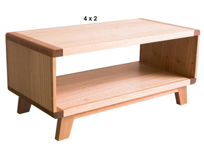 AVALON (AUSSIE MADE) COFFEE TABLE COLLECTION - TASSIE OAK COMBINATION - ASSORTED PAINTED / STAINED COLOURS - STARTING FROM $799