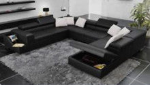 SANSANNAH  DOUBLE CORNER LEATHER  LOUNGE (MODEL- G1070D) - CHOICE OF LEATHER AND ASSORTED COLOURS AVAILABLE