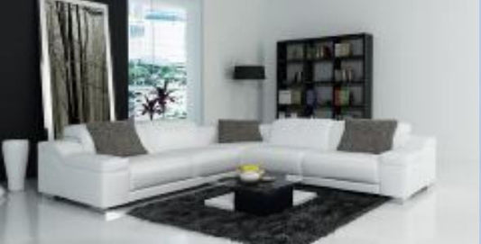 OLIVAR III LEATHER  CORNER LOUNGE (MODEL- G1088B) - CHOICE OF LEATHER AND ASSORTED COLOURS AVAILABLE