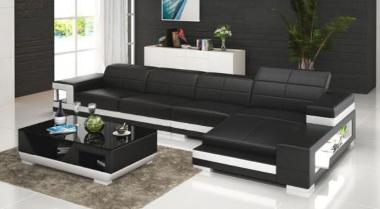 JEMBA  BONDED LEATHER CHAISE LOUNGE ( MODEL-G1102C) - CHOICE OF LEATHER AND ASSORTED COLOURS AVAILABLE