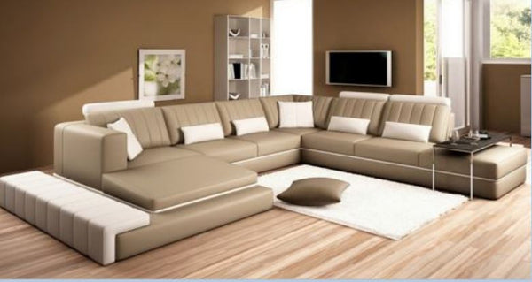 DALINGO  BONDED LEATHER CHAISE LOUNGE SUITE( MODEL- G1099) - CHOICE OF LEATHER AND ASSORTED COLOURS AVAILABLE