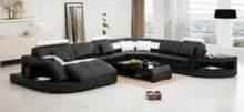 DOVIA BONDED LEATHER CHAISE LOUNGE SUITE ( MODEL:G1100) - CHOICE OF LEATHER AND ASSORTED COLOURS