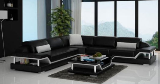 SARA BONDED LEATHER CORNER  LOUNGE SUITE ( MODEL-G1110B) - CHOICE OF LEATHER AND ASSORTED COLOURS AVAILABLE
