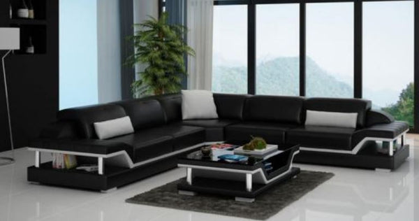 SARA BONDED LEATHER CORNER  LOUNGE SUITE ( MODEL-G1110B) - CHOICE OF LEATHER AND ASSORTED COLOURS AVAILABLE