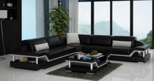 SARA BONDED LEATHER CORNER  LOUNGE SUITE ( MODEL-G1110B) - CHOICE OF LEATHER AND ASSORTED COLOURS AVAILABLE