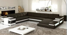 MADONI  BONDED LEATHER CHAISE LOUNGE SUITE( MODEL- G1097) - CHOICE OF LEATHER AND ASSORTED COLOURS AVAILABLE