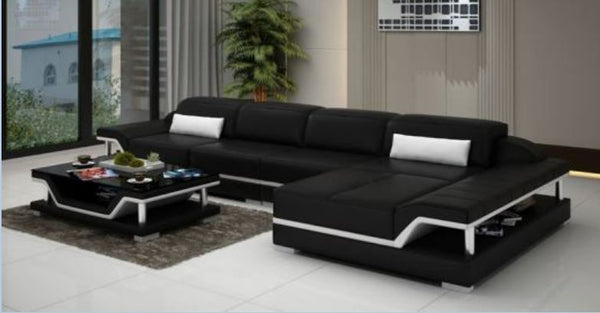 SARA BONDED LEATHER CHAISE LOUNGE ( MODEL-G1110C) - CHOICE OF LEATHER AND ASSORTED COLOURS AVAILABLE