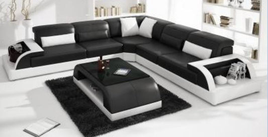 LANGO  BONDED LEATHER  CORNER LOUNGE SUITE( MODEL- G1093B) - CHOICE OF LEATHER AND ASSORTED COLOURS AVAILABLE