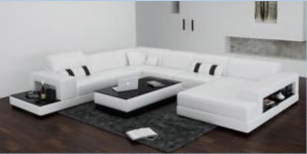 PATTERSON  BONDED LEATHER CHAISE LOUNGE SUITE( MODEL- G1101) - CHOICE OF LEATHER AND ASSORTED COLOURS AVAILABLE