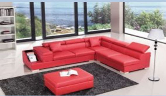 SANSANNAH (III)   LEATHER CORNER LOUNGE (MODEL- G1070B) - CHOICE OF LEATHER AND ASSORTED COLOURS AVAILABLE