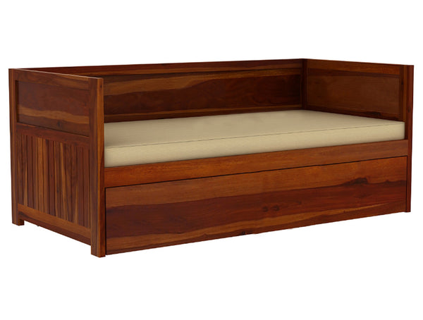 SINGLE OR KING SINGLE ACADEMY (AUSSIE MADE) DAYBED WITH TRUNDLE BED - ASSORTED STAINED COLOURS - STARTING FROM $1999