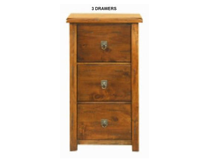 ALANZO (AUSSIE MADE) FILING CABINET COLLECTION - ASSORTED STAINED COLOURS - STARTING FROM $599