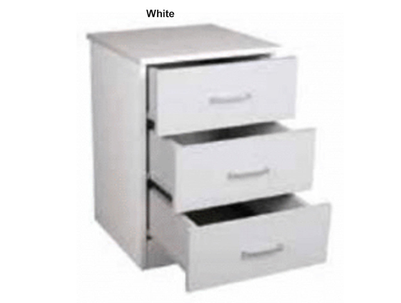 ALLEAH 3 DRAWER BEDSIDE TABLE COLLECTION - BLACK OR WHITE