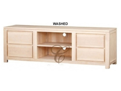 AMSTERDAM  4 DRAWER ENTERTAINMENT UNIT (SB 004 TA) -560(H) x 1700(W) - ASSORTED COLOURS