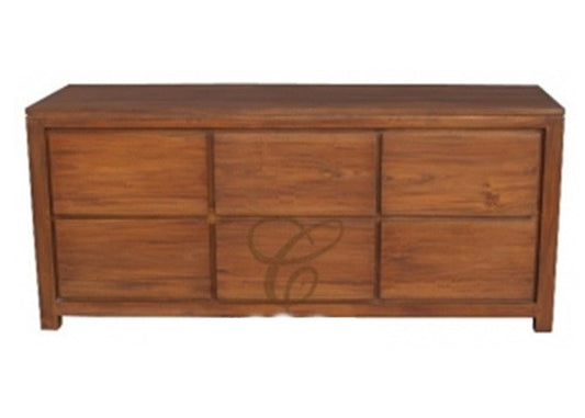 AMSTERDAM  6 DRAWER DRESSER (SB 006 TA)  -  770(H) X 1740(W)  - ASSORTED COLOURS
