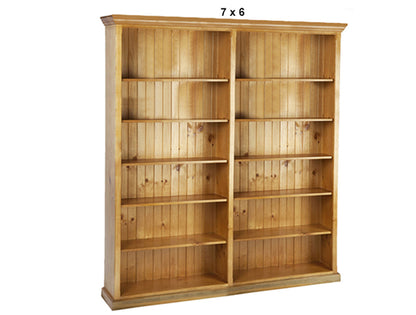 ANTALYA COLONIAL (AUSSIE MADE) BOOKCASE - (3 SECTIONS) PIGEON PAIRED COLLECTION - ASSORTED STAINED COLOURS - STARTING FROM $1199