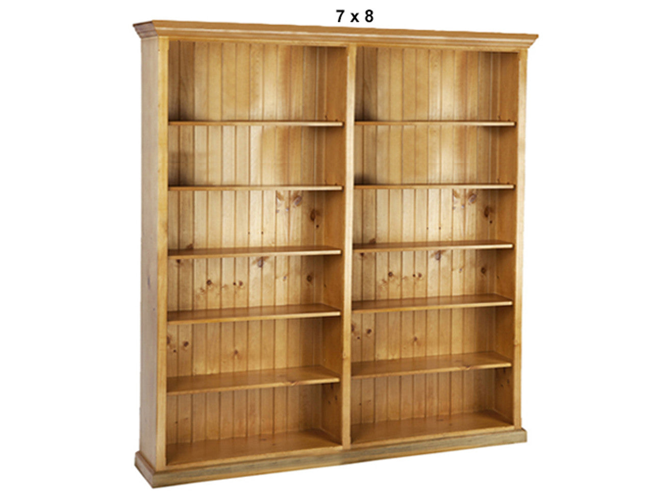 ANTALYA COLONIAL (AUSSIE MADE) BOOKCASE - (3 SECTIONS) PIGEON PAIRED COLLECTION - ASSORTED STAINED COLOURS - STARTING FROM $1199
