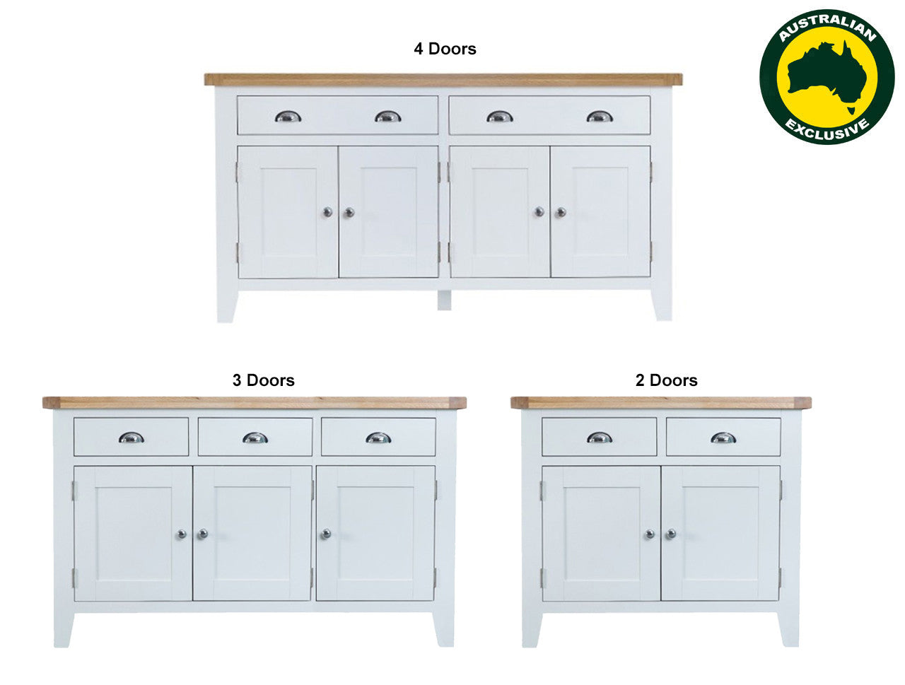 Arbetta (AUSSIE MADE) Buffet Collection - Assorted Painted / Stained Colours