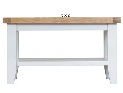 ARBETTA (AUSSIE MADE) COFFEE TABLE WITH MAGAZINE RACK COLLECTION - ASSORTED PAINTED / STAINED COLOURS - STARTING FROM $599