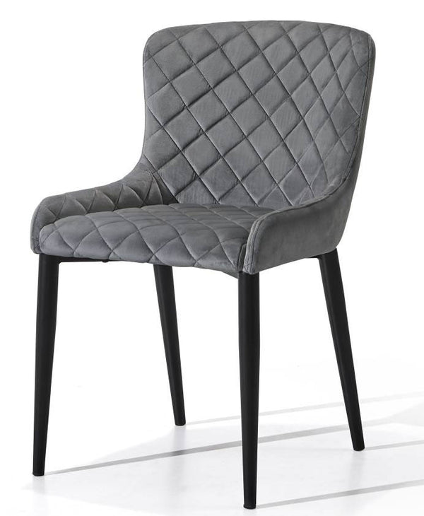 ARIA DINING CHAIR - VELVET GREY