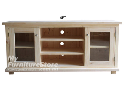 ARNCLIFFE (AUSSIE MADE) 2 DOOR TV UNIT COLLECTION - ASSORTED STAINED COLOURS - STARTING FROM $799