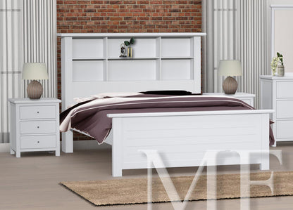 DOUBLE OR QUEEN DAMION (CUSTOM MADE) 3 PIECE (BEDSIDE) BEDROOM SUITE - ASSORTED COLOURS