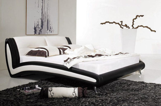 QUEEN BRYMO  LEATHERETTE  BED (B002) - ASSORTED COLORS AVAILABLE