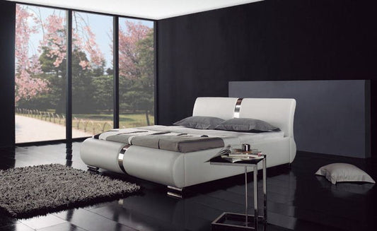 QUEEN ADAM LEATHERETTE BED (B005) - ASSORTED COLORS
