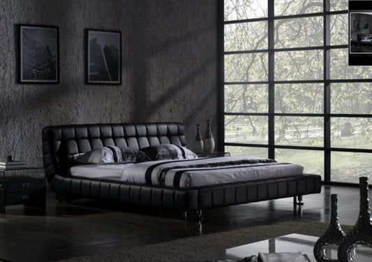 QUEEN VEGAS LEATHERETTE BED (B006) - ASSORTED COLOURS