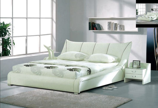 QUEEN  MARIO  LEATHERETTE  BED (B008) - ASSORTED COLORS AVAILABLE