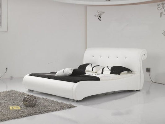 QUEEN  JARRET  LEATHERETTE  BED (B012) - ASSORTED COLORS AVAILABLE