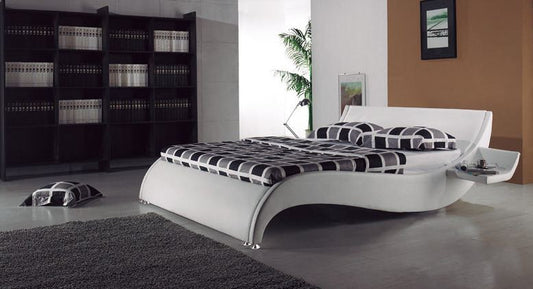 QUEEN  JEROME  LEATHERETTE  BED (B014) - ASSORTED COLORS AVAILABLE