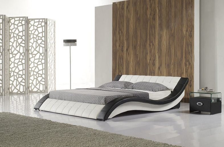 QUEEN NATHEN LEATHERETTE BED (B022) - ASSORTED COLORS