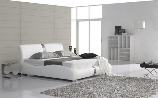 QUEEN MASREKAH LEATHERETTE  BED (B034) - ASSORTED COLORS AVAILABLE (SEE COLOR BOARD)