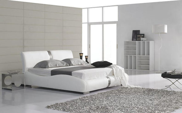 QUEEN MASREKAH LEATHERETTE  BED (B034) - ASSORTED COLORS AVAILABLE (SEE COLOR BOARD)