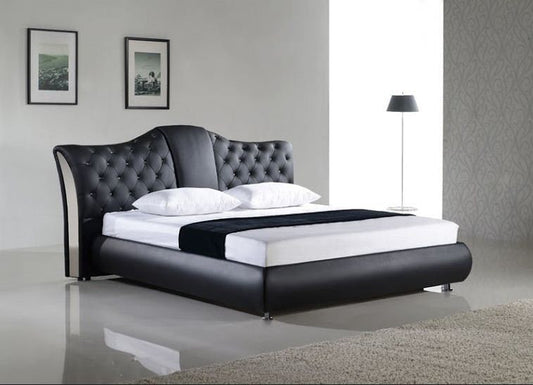 QUEEN ZEBA  LEATHERETTE  BED (B040) - ASSORTED COLORS AVAILABLE (SEE COLOR BOARD)