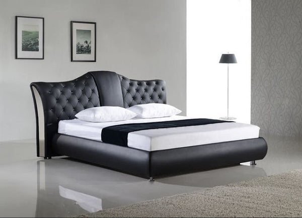 QUEEN ZEBA  LEATHERETTE  BED (B040) - ASSORTED COLORS AVAILABLE (SEE COLOR BOARD)