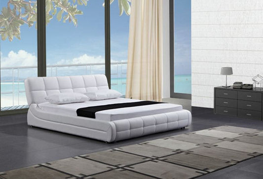 QUEEN  KACIA LEATHERETTE  BED (B086) - ASSORTED COLORS AVAILABLE (SEE COLOR BOARD)