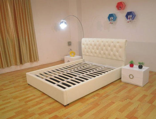 QUEEN LADONNA LEATHERETTE BED WITH LOW FOOT END (B090LF) - ASSORTED COLORS