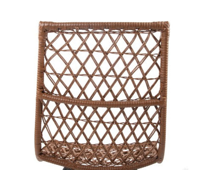 DERILY SET OF 4 RATTAN DINING CHAIRS - NATURAL